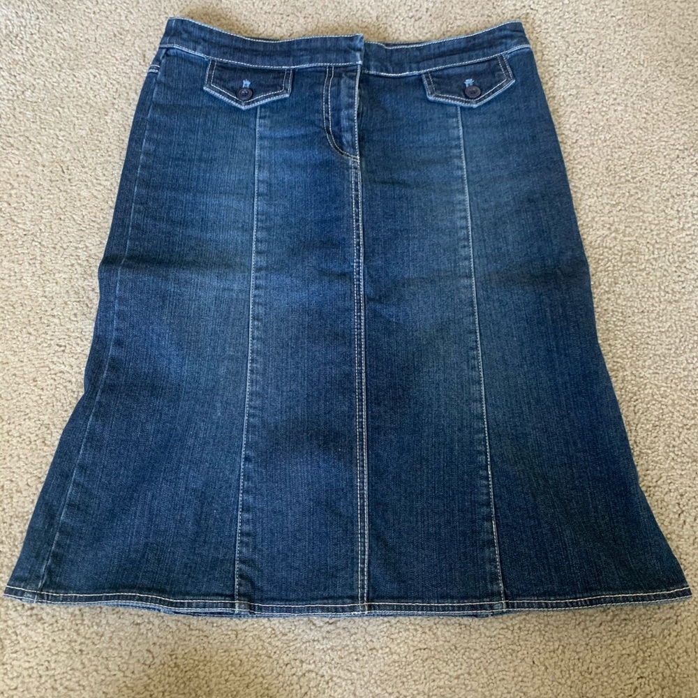 New York & Co. Denim A-Line Skirt